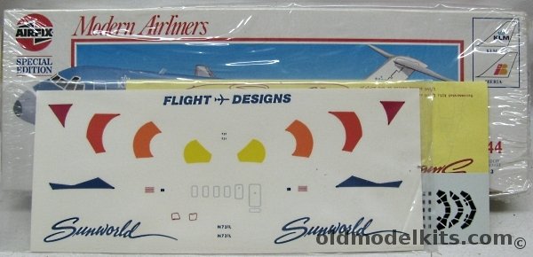 Airfix 1/144 Douglas DC-9-30 - KLM and Iberia - With Flight Designs Sunworld Decals and ATP Window Decals, 03182 plastic model kit